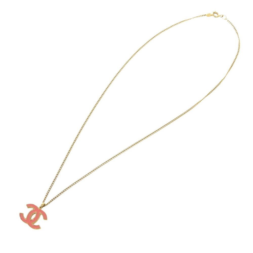 CHANEL Orange Logo Necklace - Picture 4 of 5